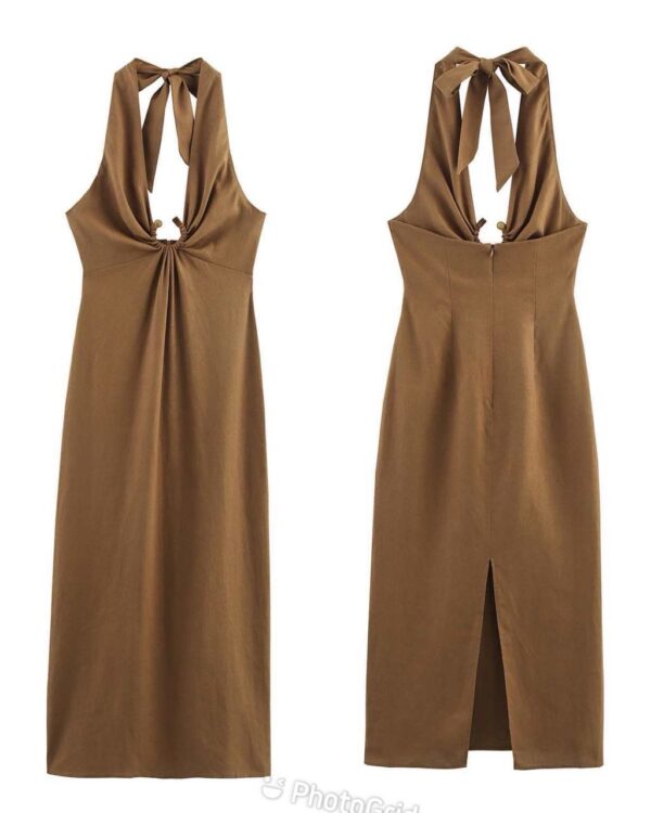 ZR Flute Halter Neck Dress - Image 2