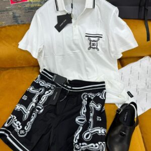 DOLCE & GABBANA  2 piece cotton and silk set