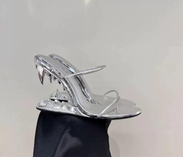 Shark heels shining Slippers heels - Image 2
