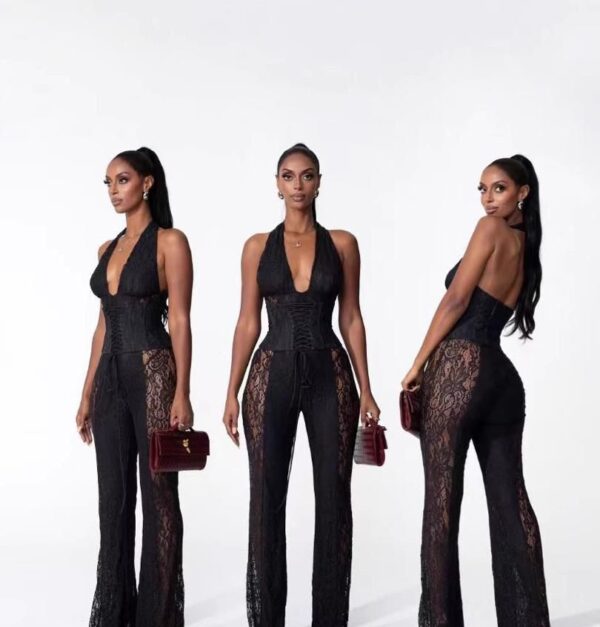 Lace Corset Two Piece Pant sets - Image 2