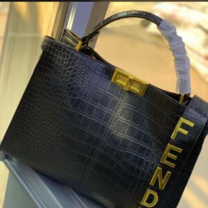 Fendi  Purity crocs leather bag