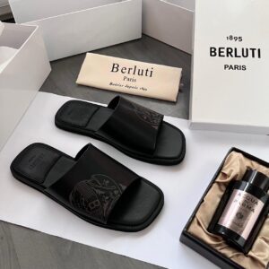 BERLUTI   Solid Leather Pam