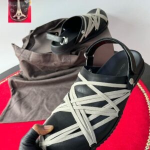 RICK OWENS Flat leather sandal