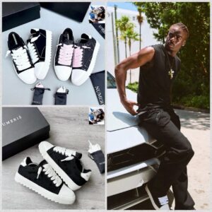 NUMERIS  FLAT SOLE DENIM SNEAKERS