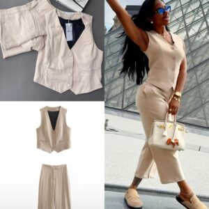 Zara Sleeveless pant set