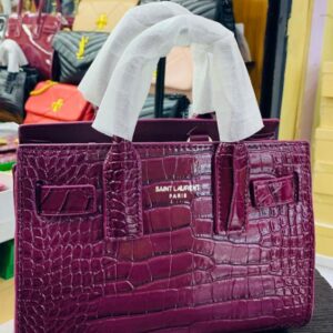 Saint Laurent Paris  Crocs leather bag