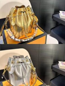 FENDI PARTY SHINING LEATHER BAG